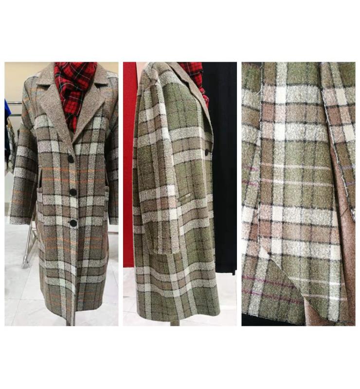 圈圈紗雙面呢（格型）